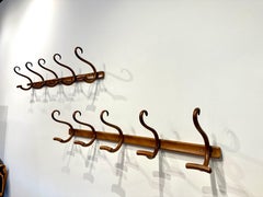 Jacob & Josef Kohn Bent Wood Coat Hangers- Vienna, Austria, 1890's Two Available