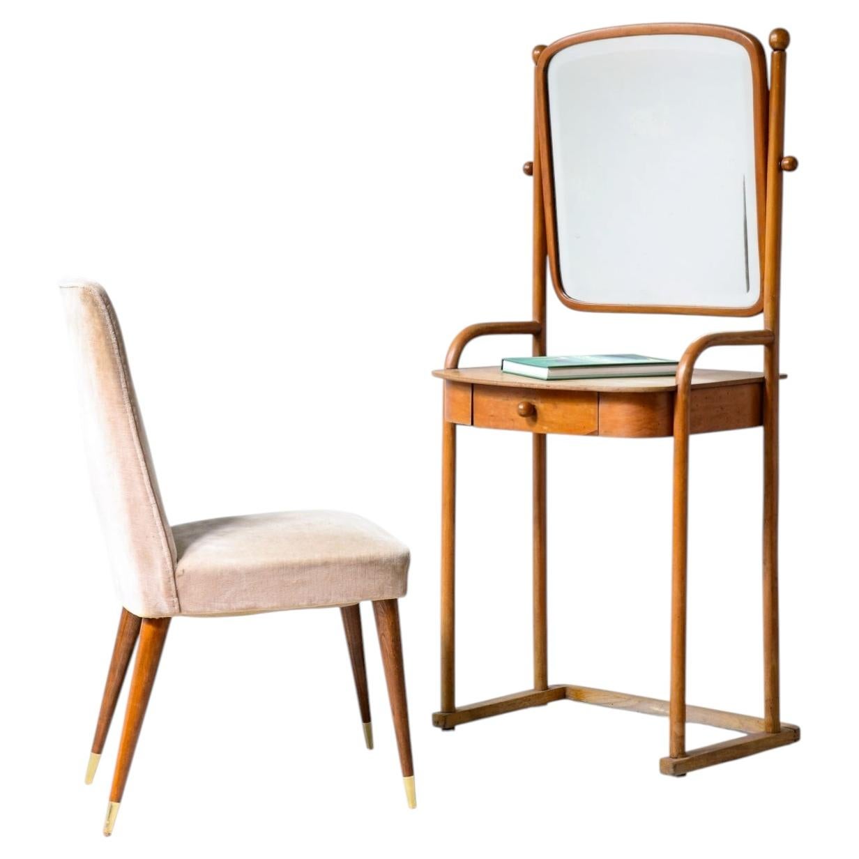 Jacob & Josef Kohn Elegant bentwood vanity