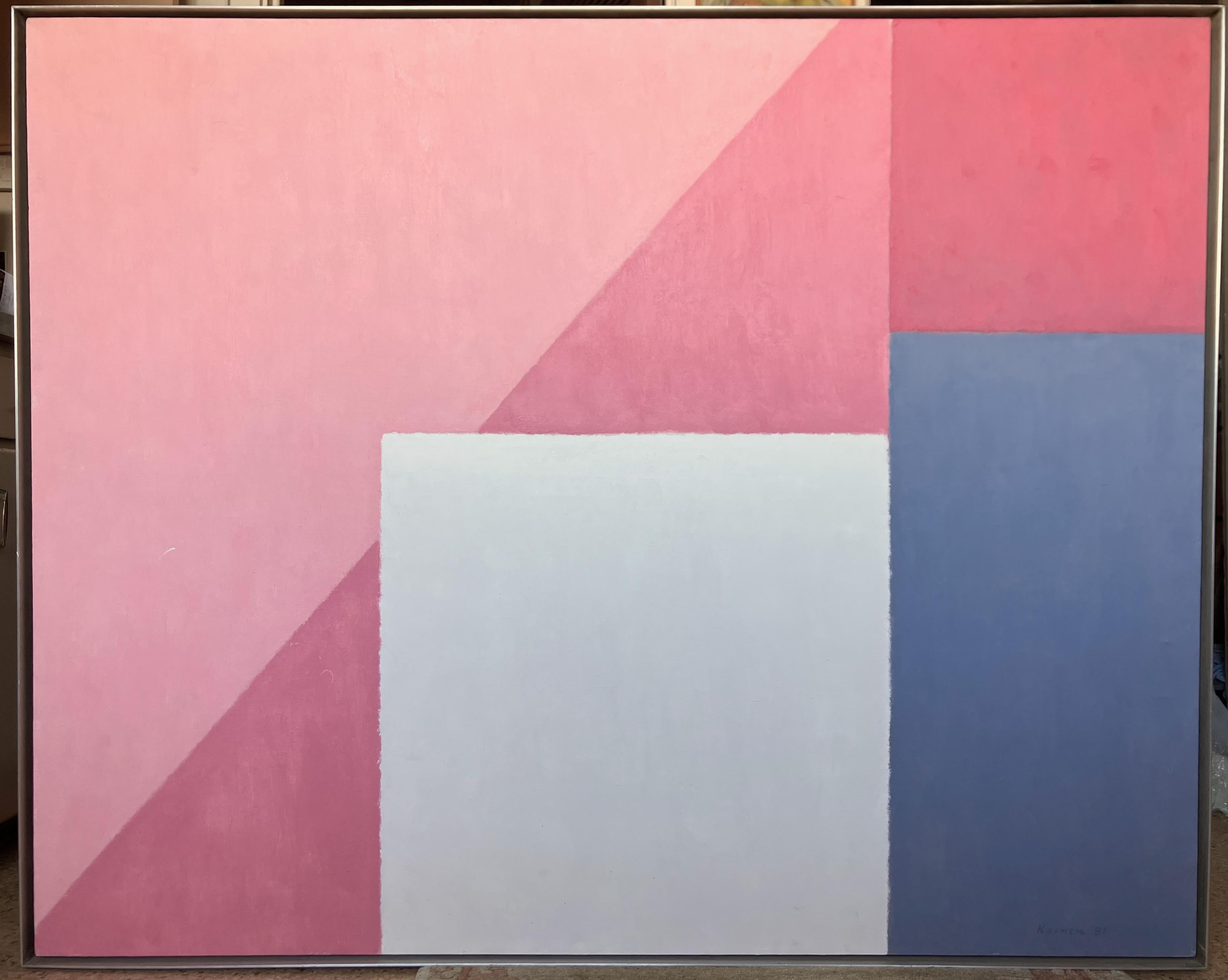 Jacob Kainen Abstract Painting - Aegean XI