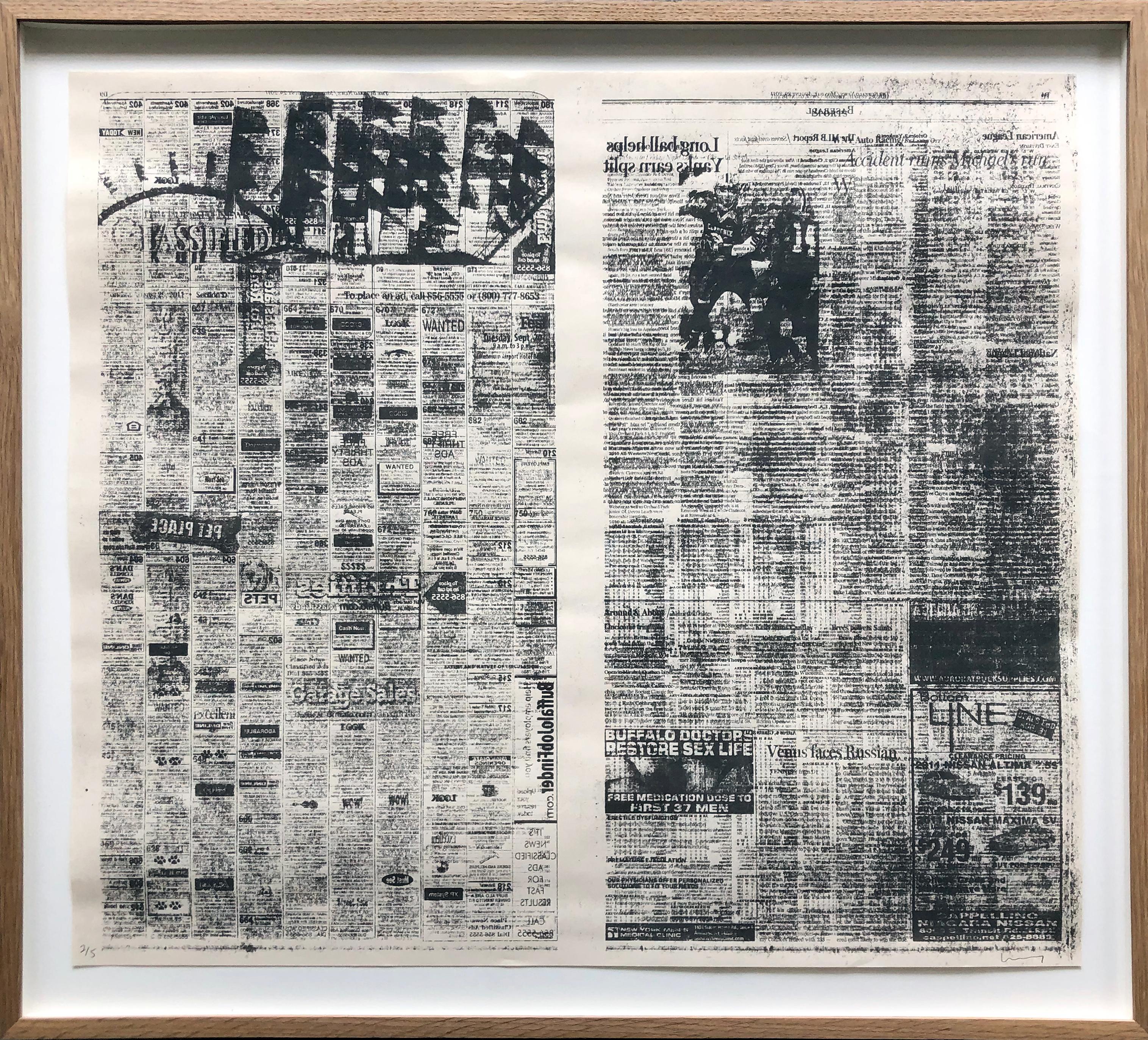 Print Jacob Kassay - Sans titre 11, sérigraphie sur sérigraphie d
archives