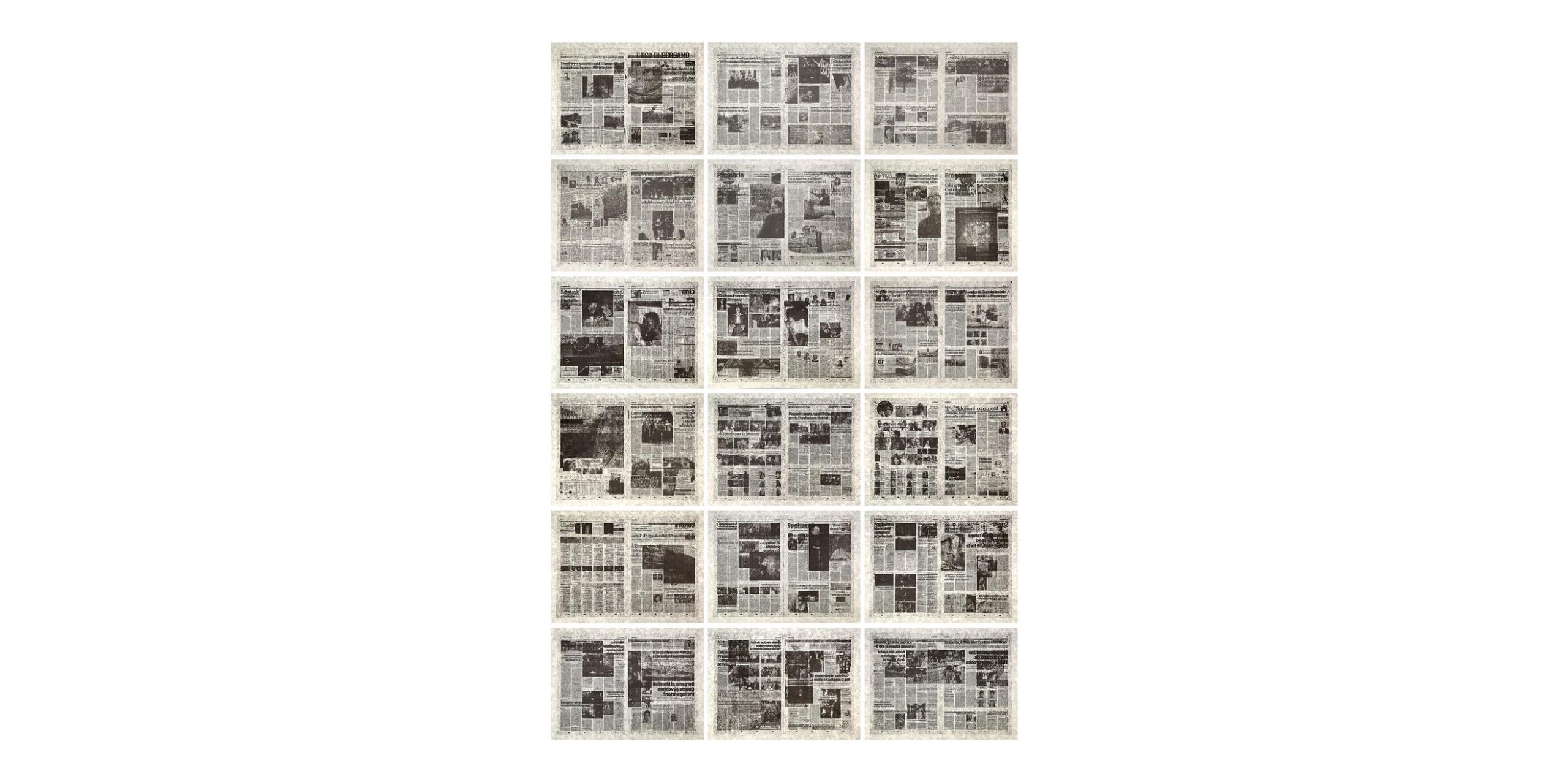 Moderne Ensemble de 18 lithographies de Jacob Kassay, 2014 en vente