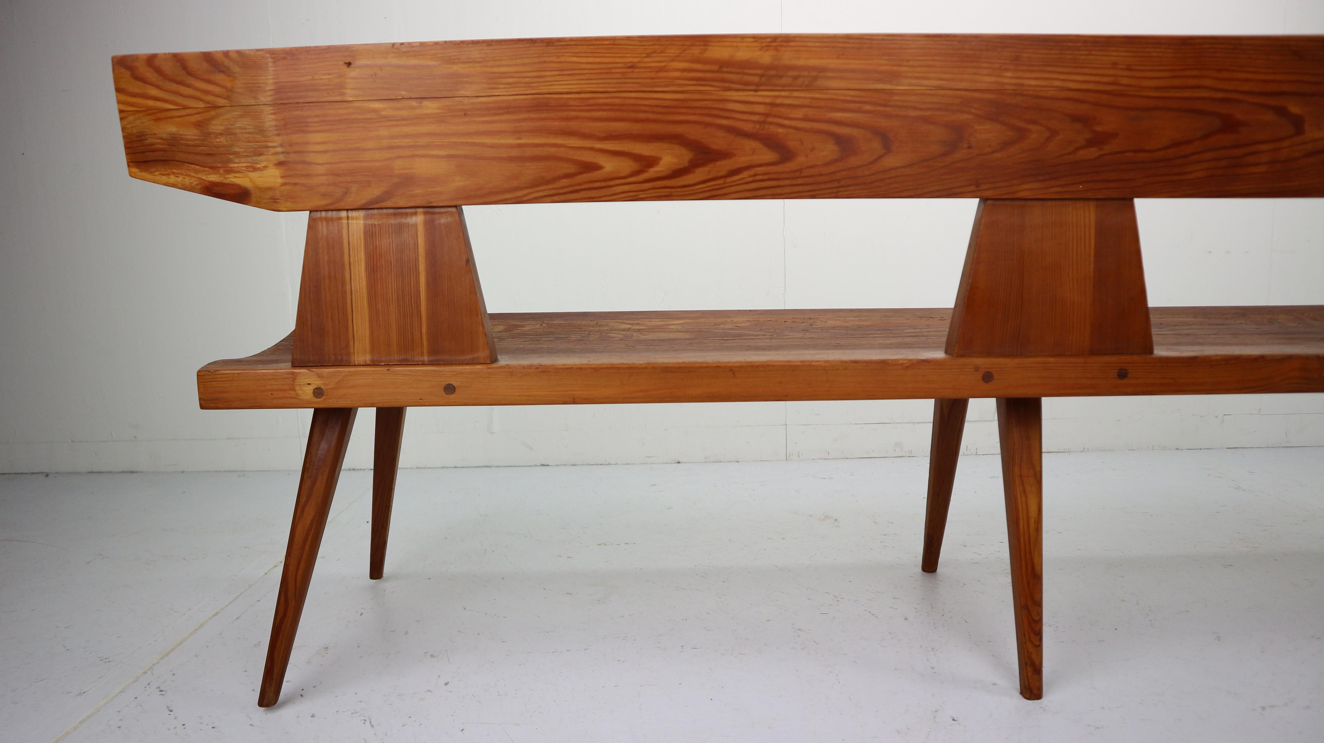 Jacob Kielland Brandt Bench and table handcrafted for Christiansen, 1960s 6