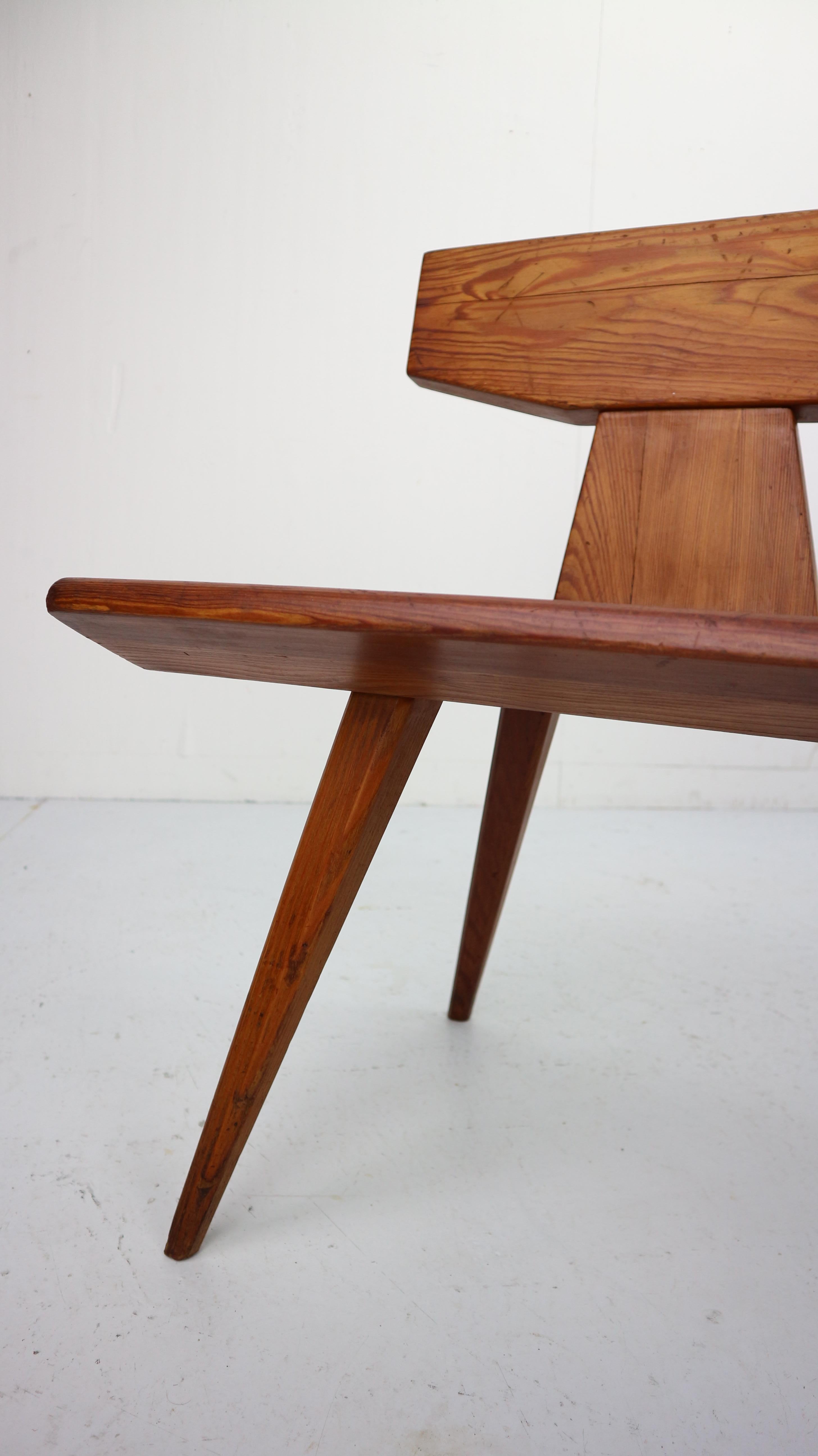 Jacob Kielland Brandt Bench and table handcrafted for Christiansen, 1960s 8