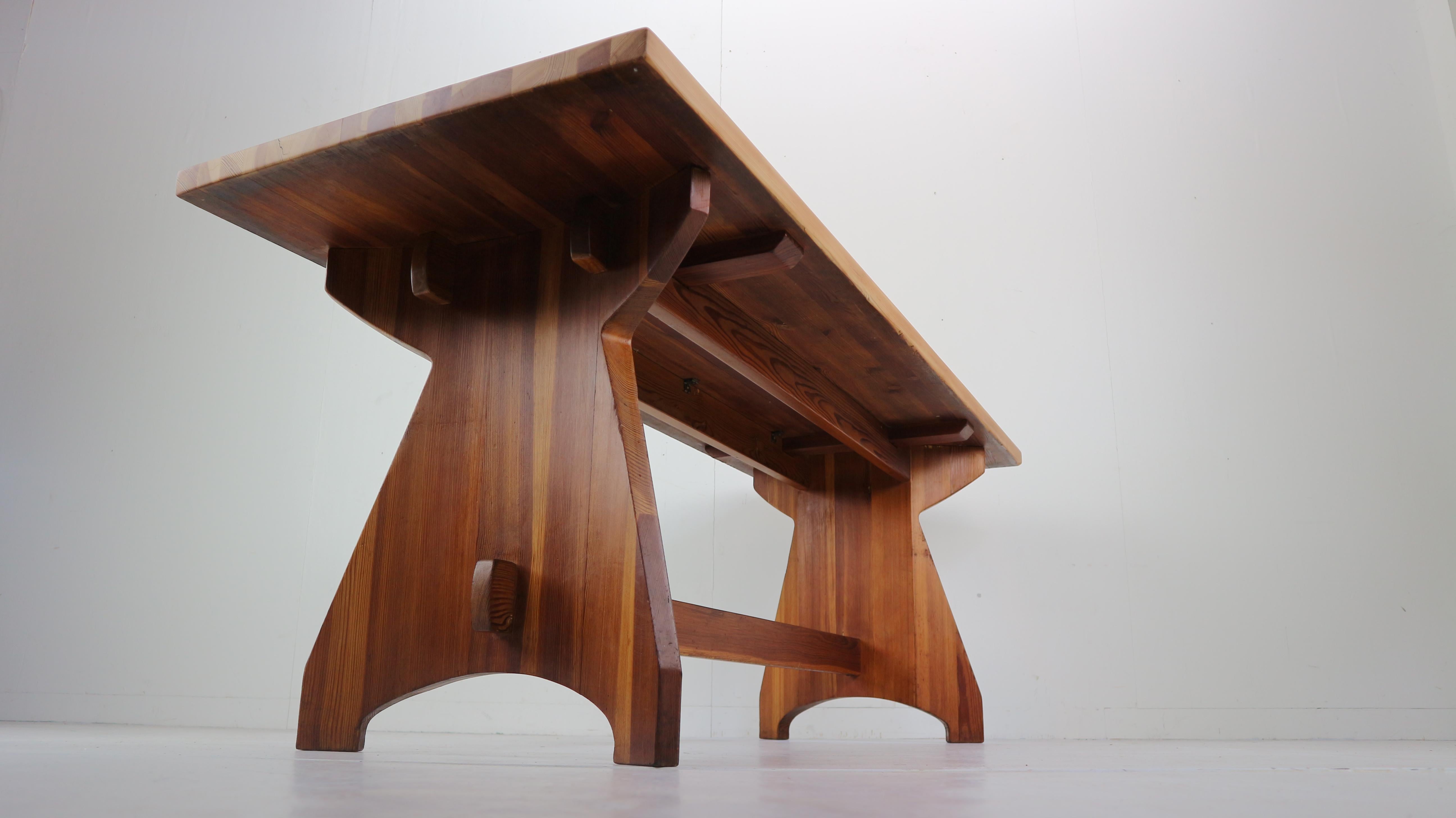 Jacob Kielland Brandt Bench and table handcrafted for Christiansen, 1960s 11