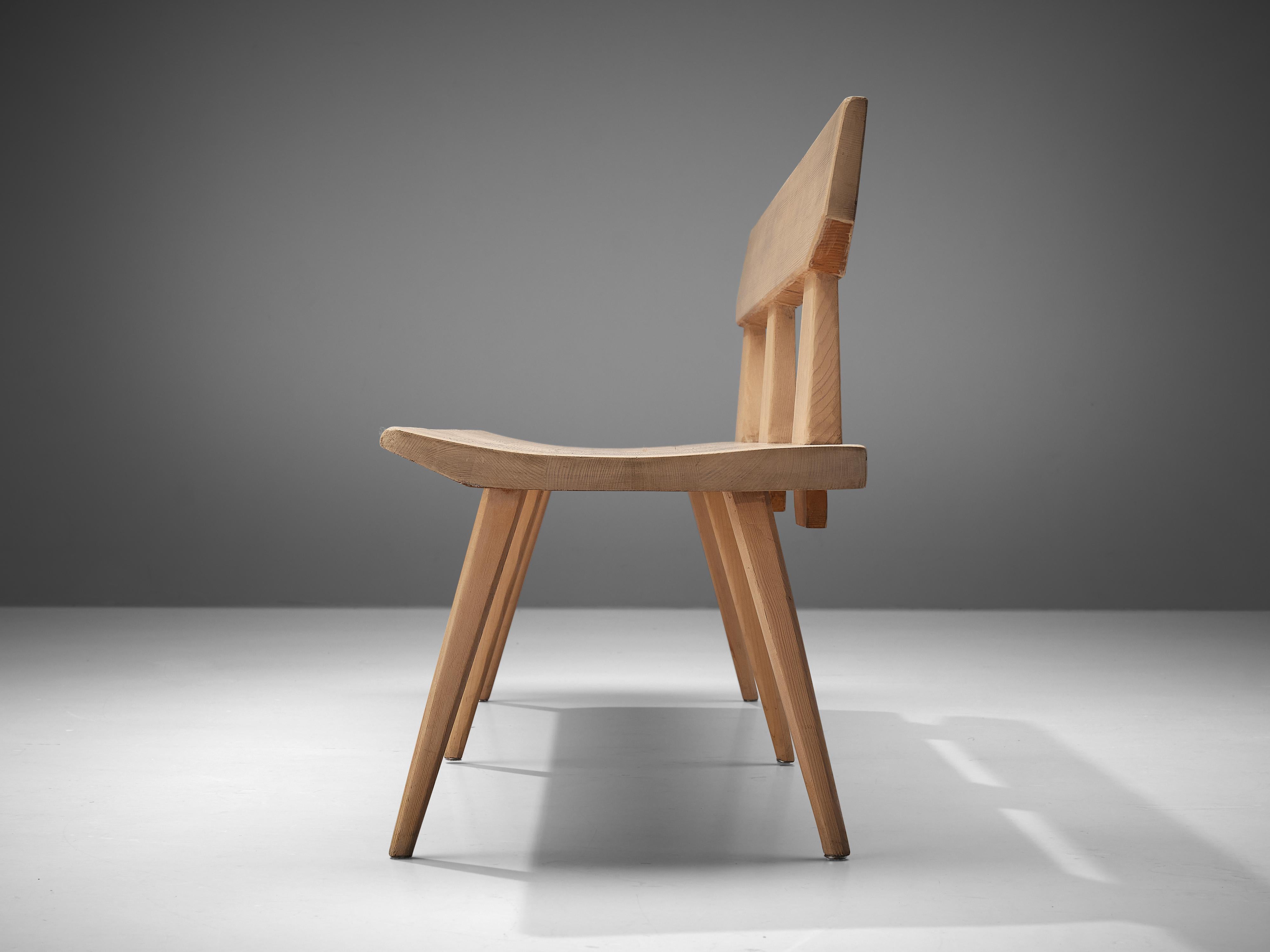 Jacob Kielland-Brandt Bench in Stained Solid Pine 2