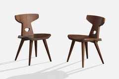 Jacob Kielland-Brandt, Dining Room Chairs, Pine, Denmark, 1960s