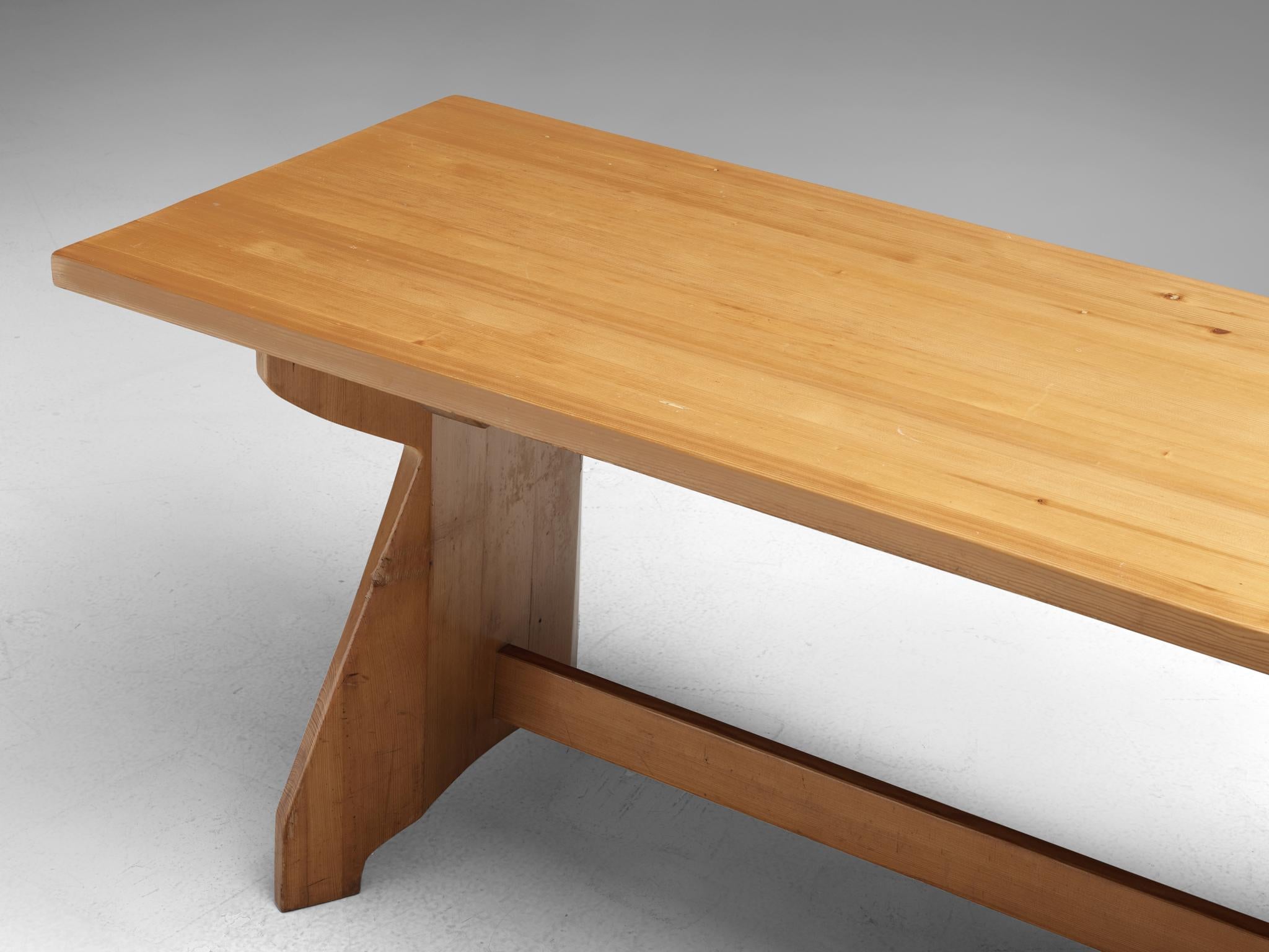 Scandinavian Modern Jacob Kielland-Brandt Dining Table in Solid Pine