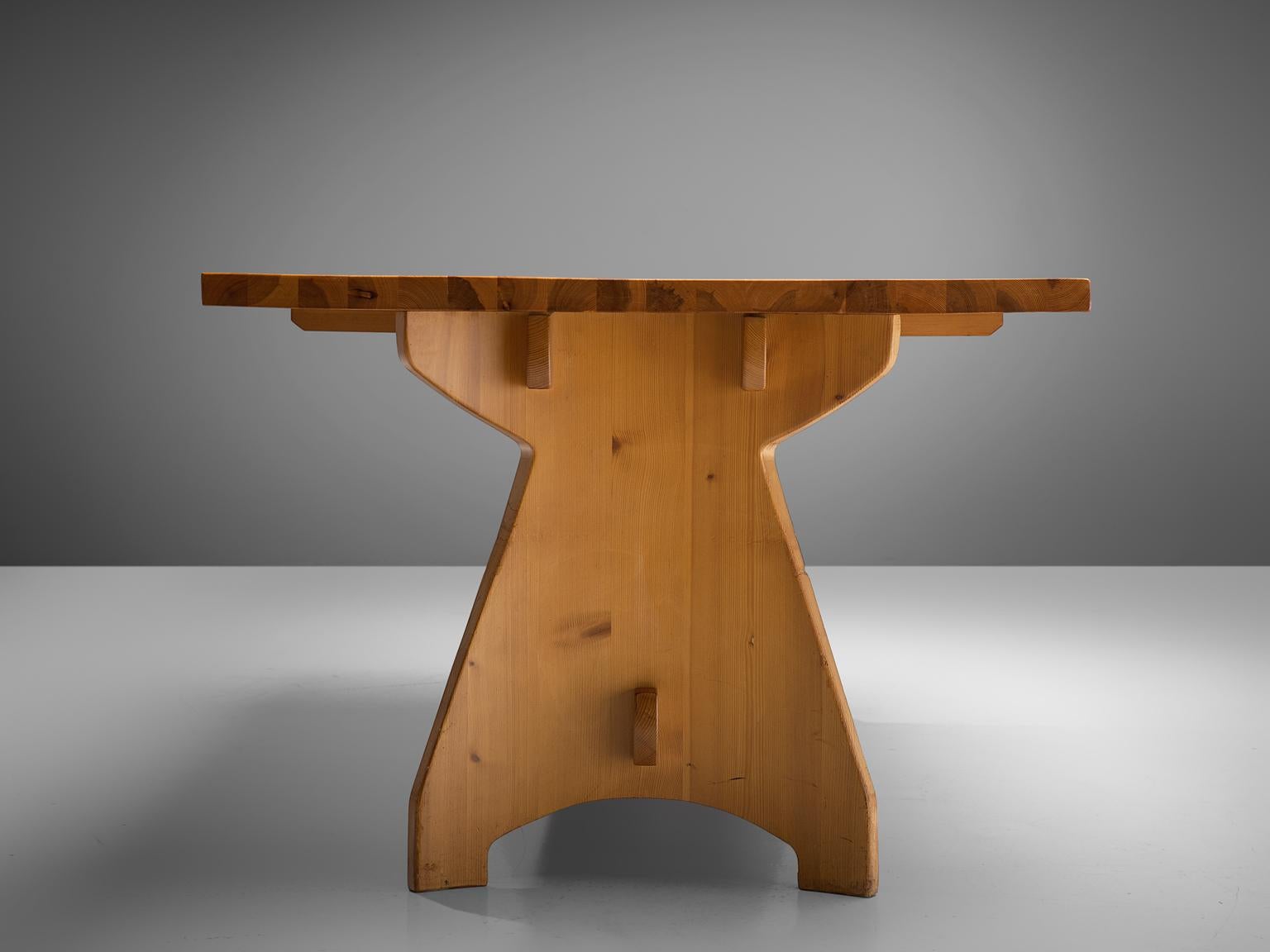 Danish Jacob Kielland-Brandt Dining Table in Solid Pine