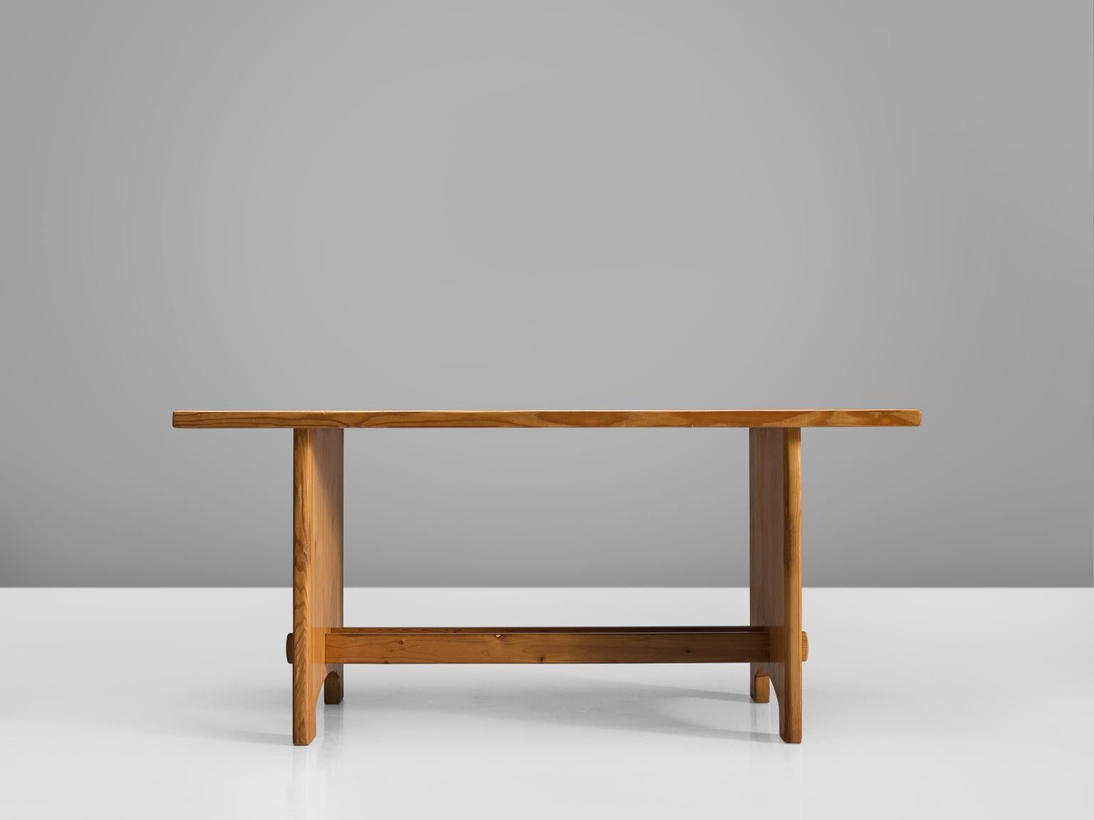 Scandinavian Modern Jacob Kielland-Brandt Dining Table in Solid Pine