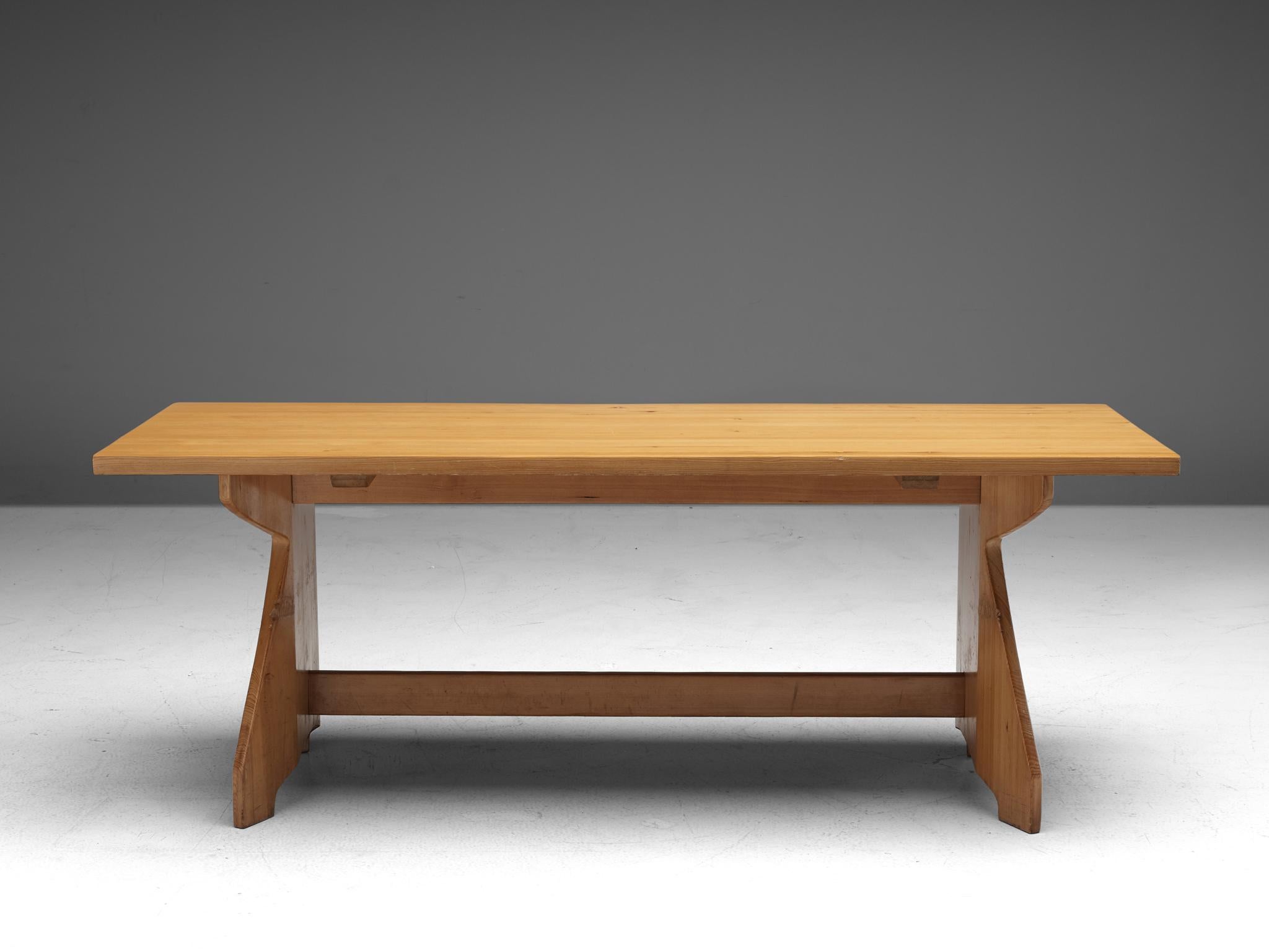 Danish Jacob Kielland-Brandt Dining Table in Solid Pine