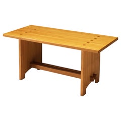 Retro Jacob Kielland-Brandt Dining Table in Solid Pine