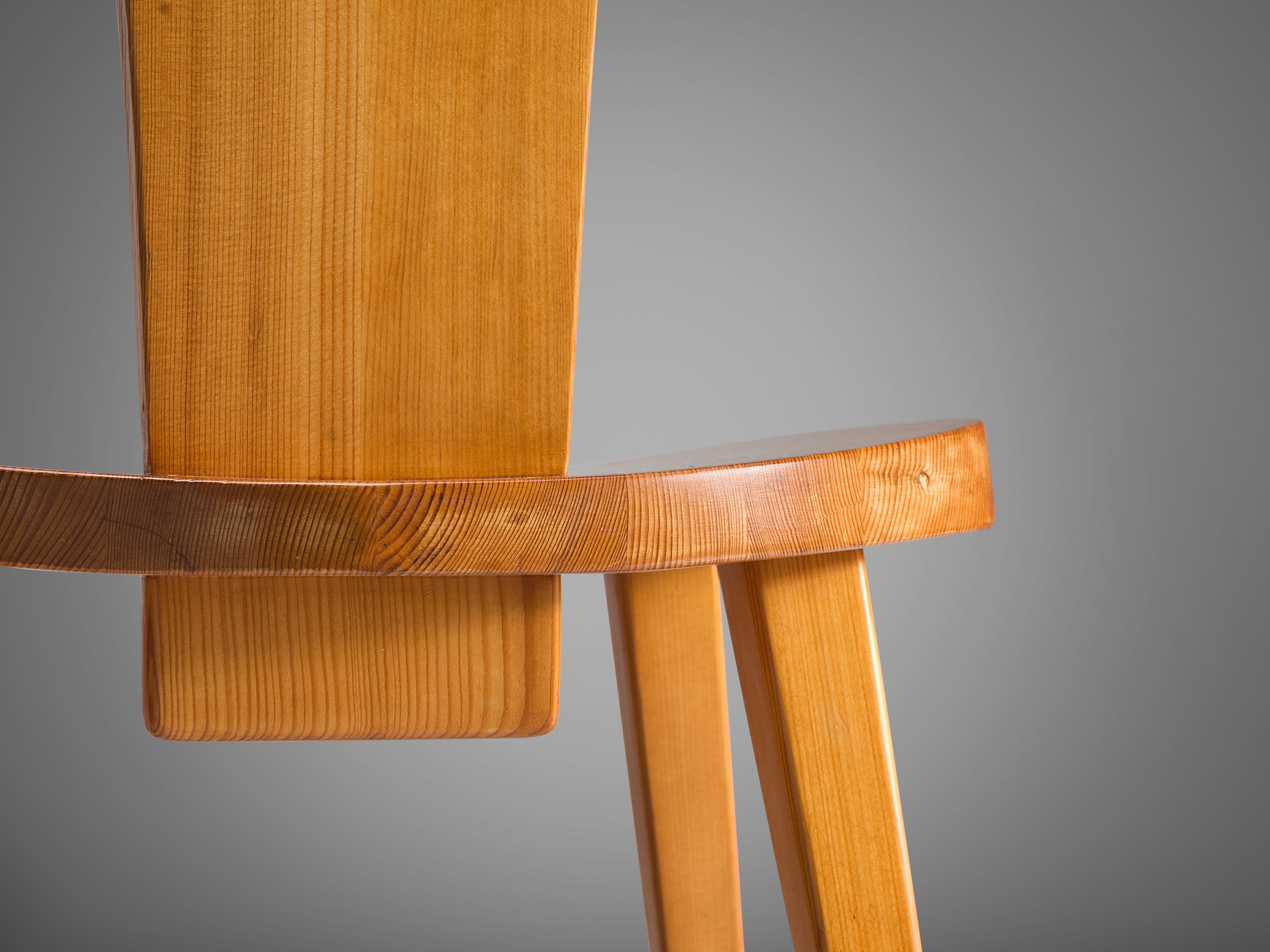 Jacob Kielland-Brandt Set of Four Dining Chairs in Solid Pine 2