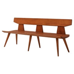 Jacob Kielland Brandt Solid Pine Bench for I. Christiansen, Denmark, 1960s