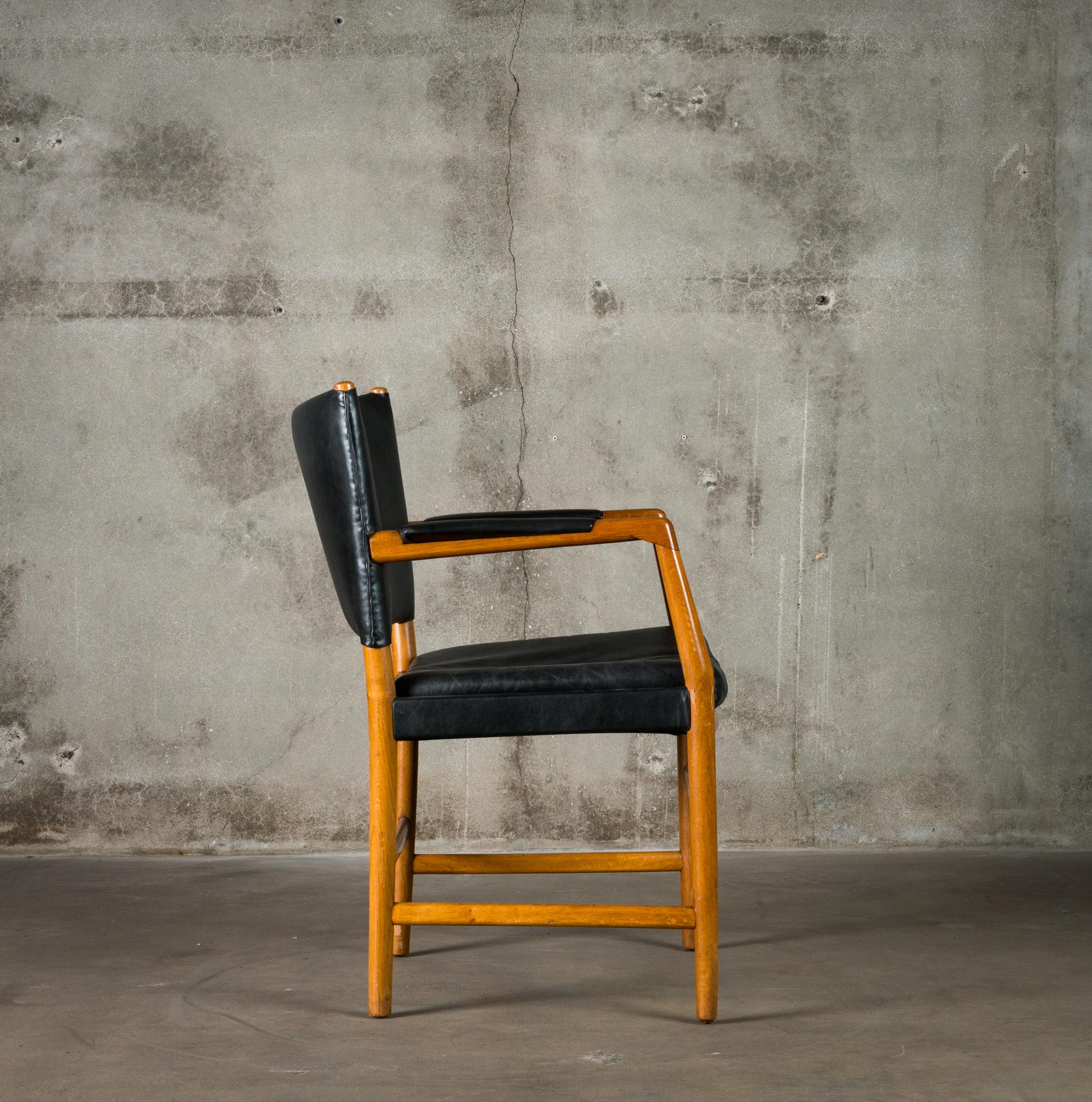 Leather Jacob Kjaer Armchair For Sale