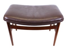 Jacob Kjaer Danish Modern Teak Stool or Bench