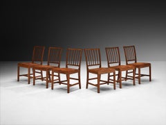 Jacob Kjaer pour l'Exposition Universelle de 1937 Ensemble de six chaises de salle à manger