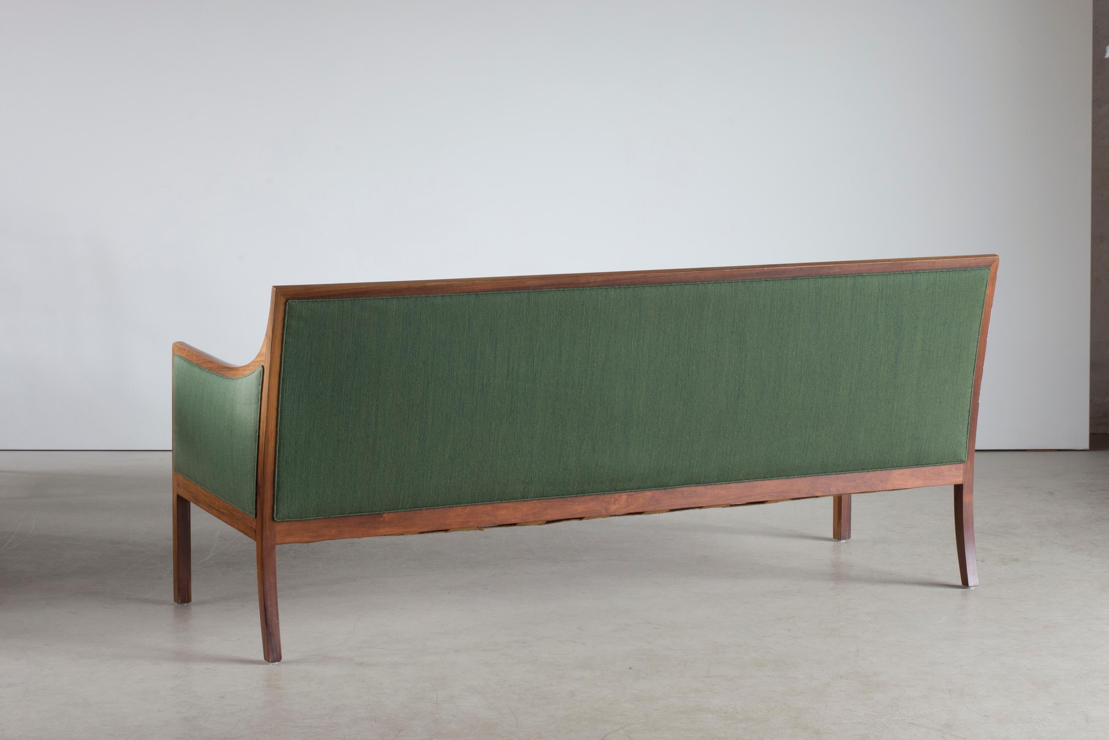 Danish Jacob Kjaer Freestanding sofa of Rosewood For Sale