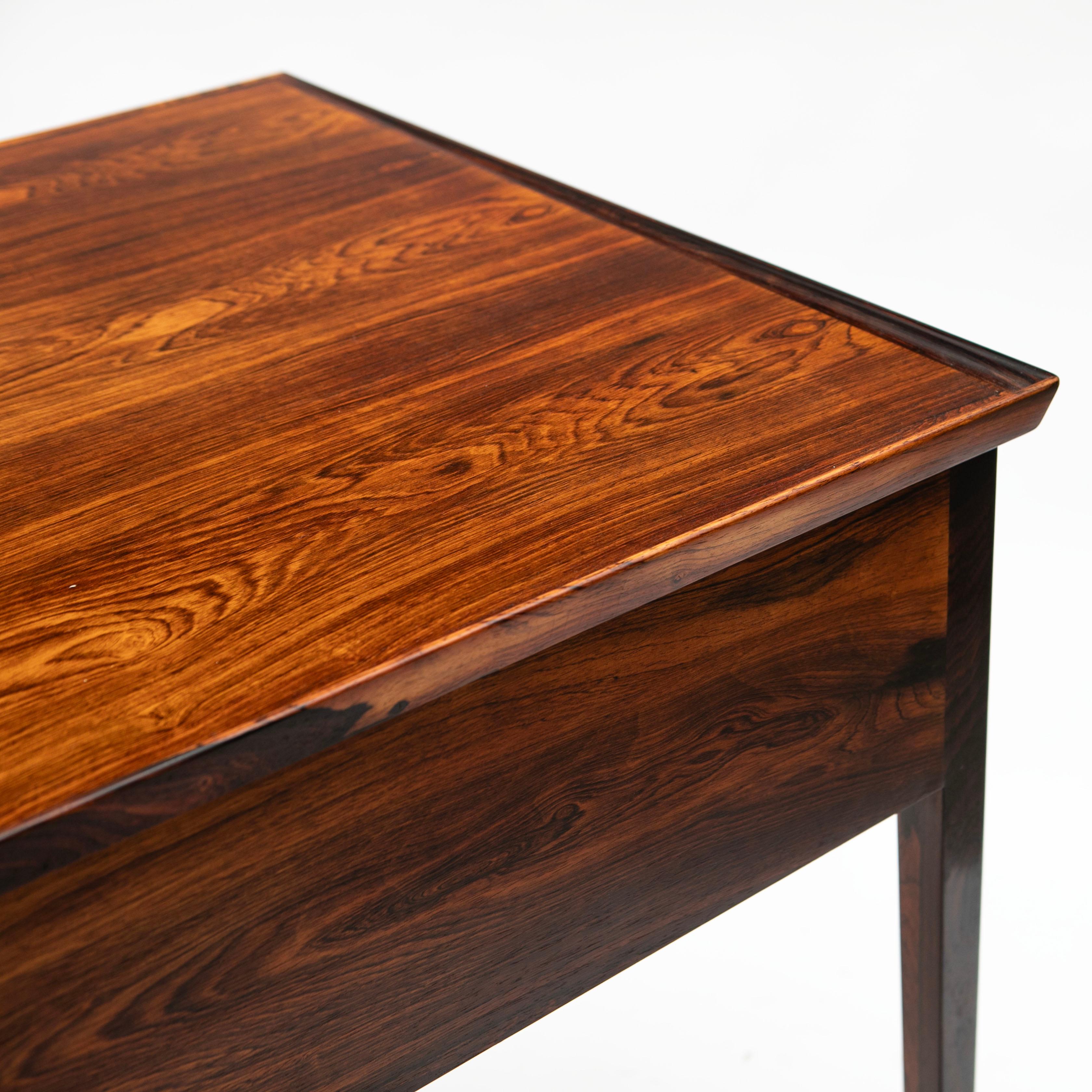 20th Century Jacob Kjær Mid Century Rio Rosewood Free Standing Writing Desk For Sale