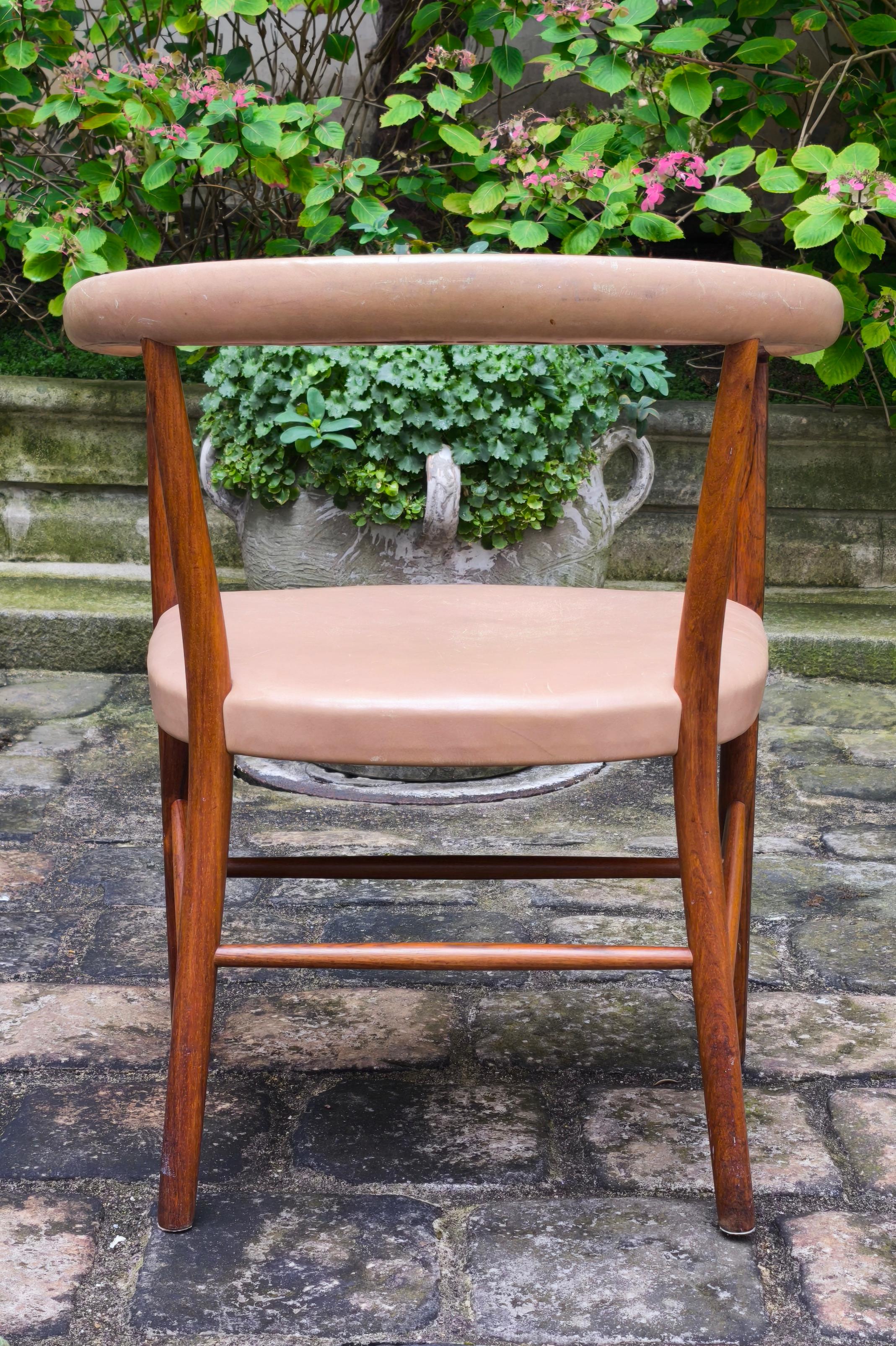 Jacob Kjaer Modelo B-37 Silla de palisandro, sillón, 1949 en venta 5
