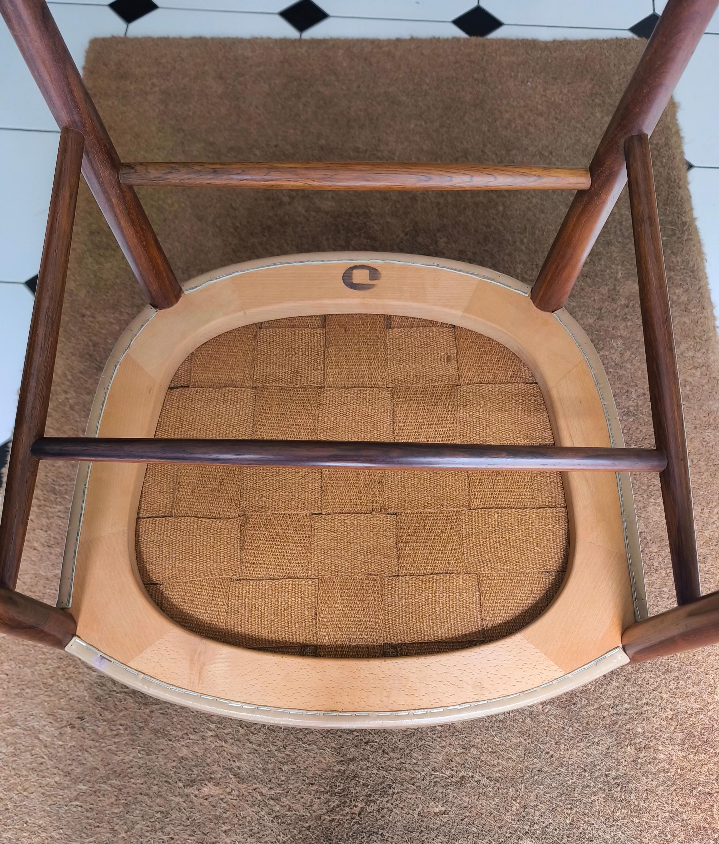 Jacob Kjaer Modelo B-37 Silla de palisandro, sillón, 1949 en venta 8