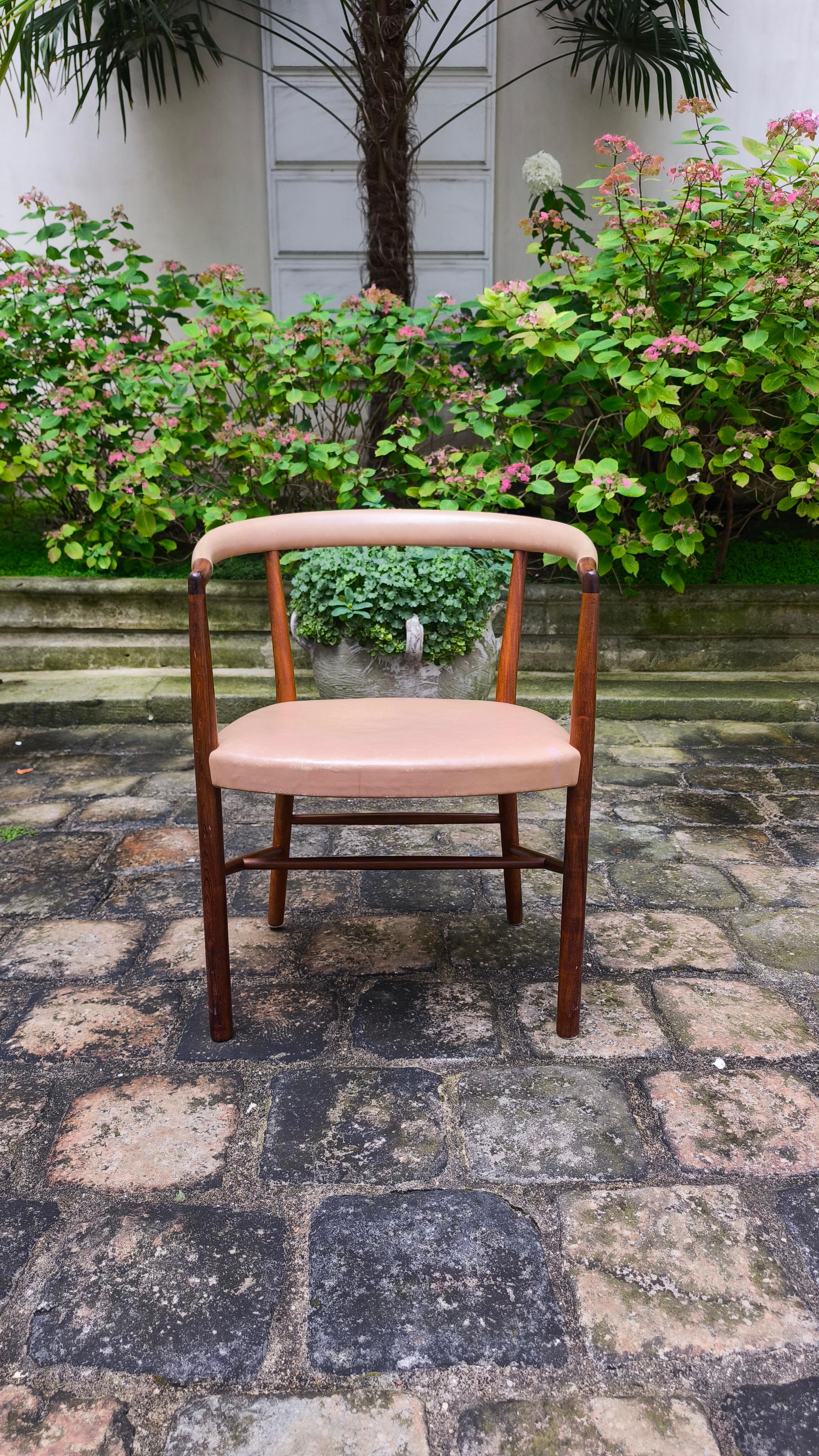 Jacob Kjaer Modelo B-37 Silla de palisandro, sillón, 1949 Danés en venta
