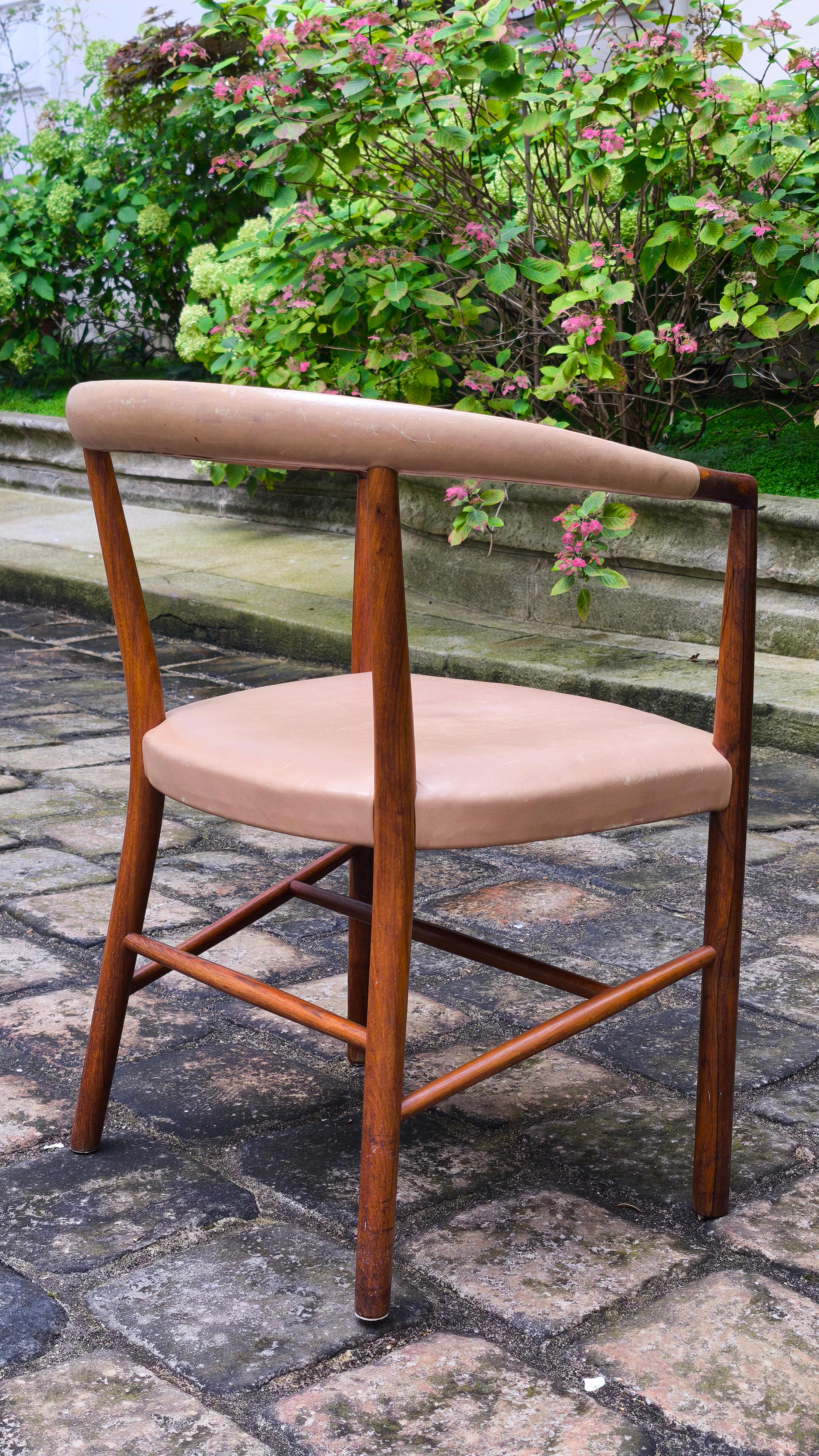 Jacob Kjaer Modelo B-37 Silla de palisandro, sillón, 1949 mediados del siglo XX en venta