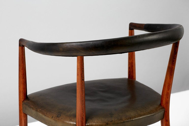 Jacob Kjaer Model B-37 Rosewood Un Chair, 1949 In Good Condition For Sale In London, GB