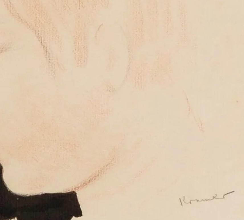 Studio di giovane ragazza, dipinto a inchiostro e pastello di Jacob Kramer

Informazioni aggiuntive:
Mezzo: Inchiostro, matita e pastello
20.3 x 17.8 cm
8 x 7 in
Firmato

Provenienza
Collezione privata, Regno Unito.