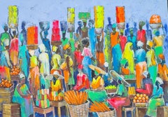 Market dynamics, Painting, Acrylic on Canvas