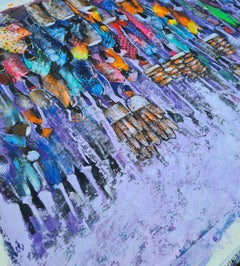 Yam Festival, Gemälde, Acryl auf Leinwand
