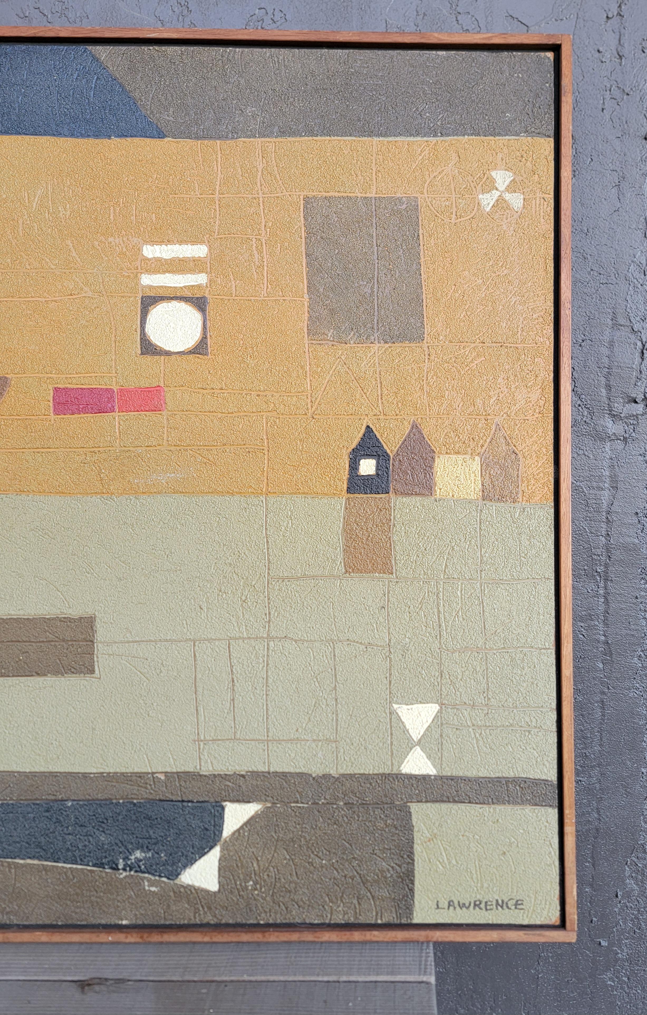 Jacob Lawrence Abstrakt Gemischte Medien Wandkunst im Zustand „Gut“ im Angebot in Fulton, CA