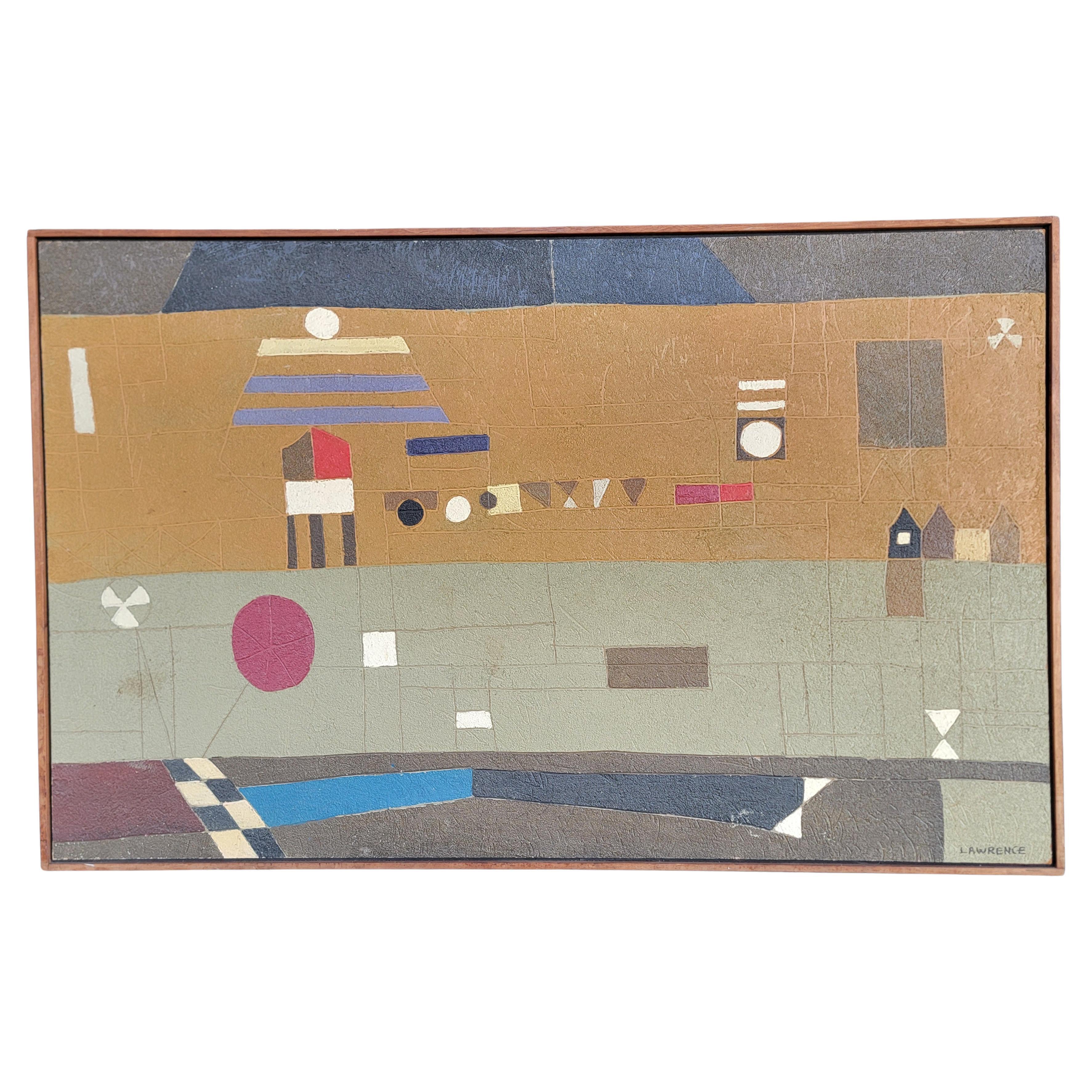 Jacob Lawrence Arte mural abstracto en técnica mixta