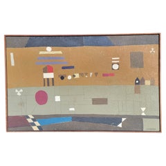 Jacob Lawrence Arte mural abstracto en técnica mixta