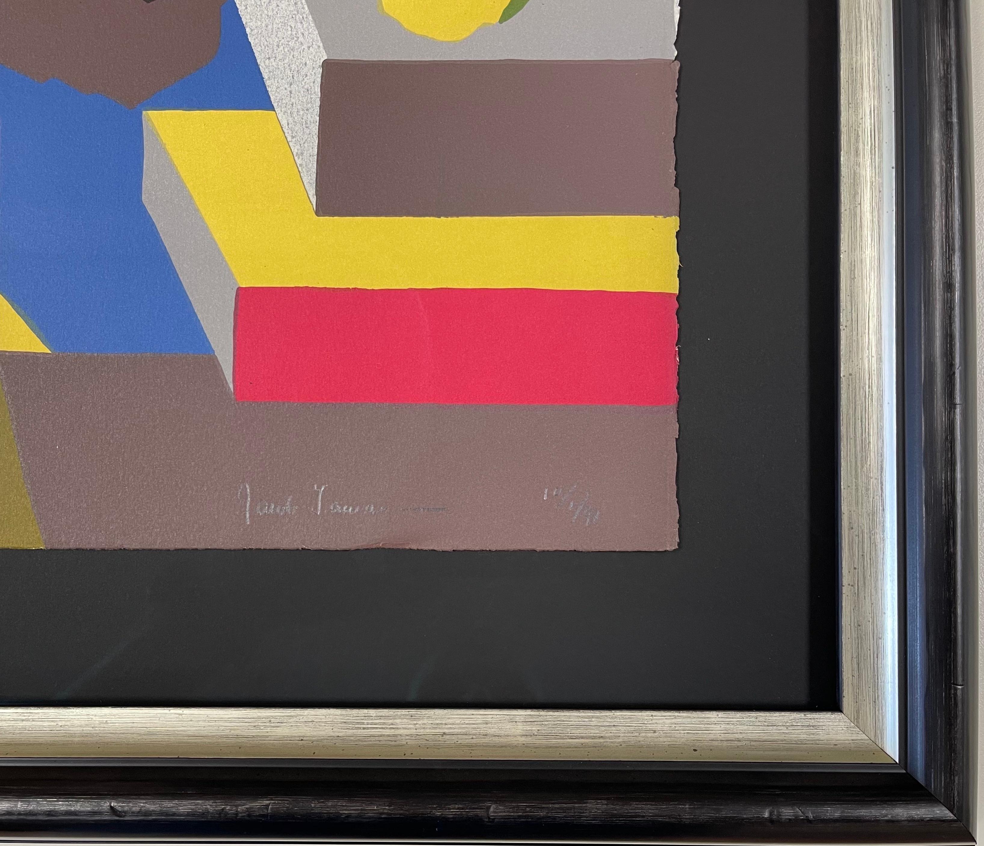 Constructores Tres - Abstract Print Negro de Jacob Lawrence