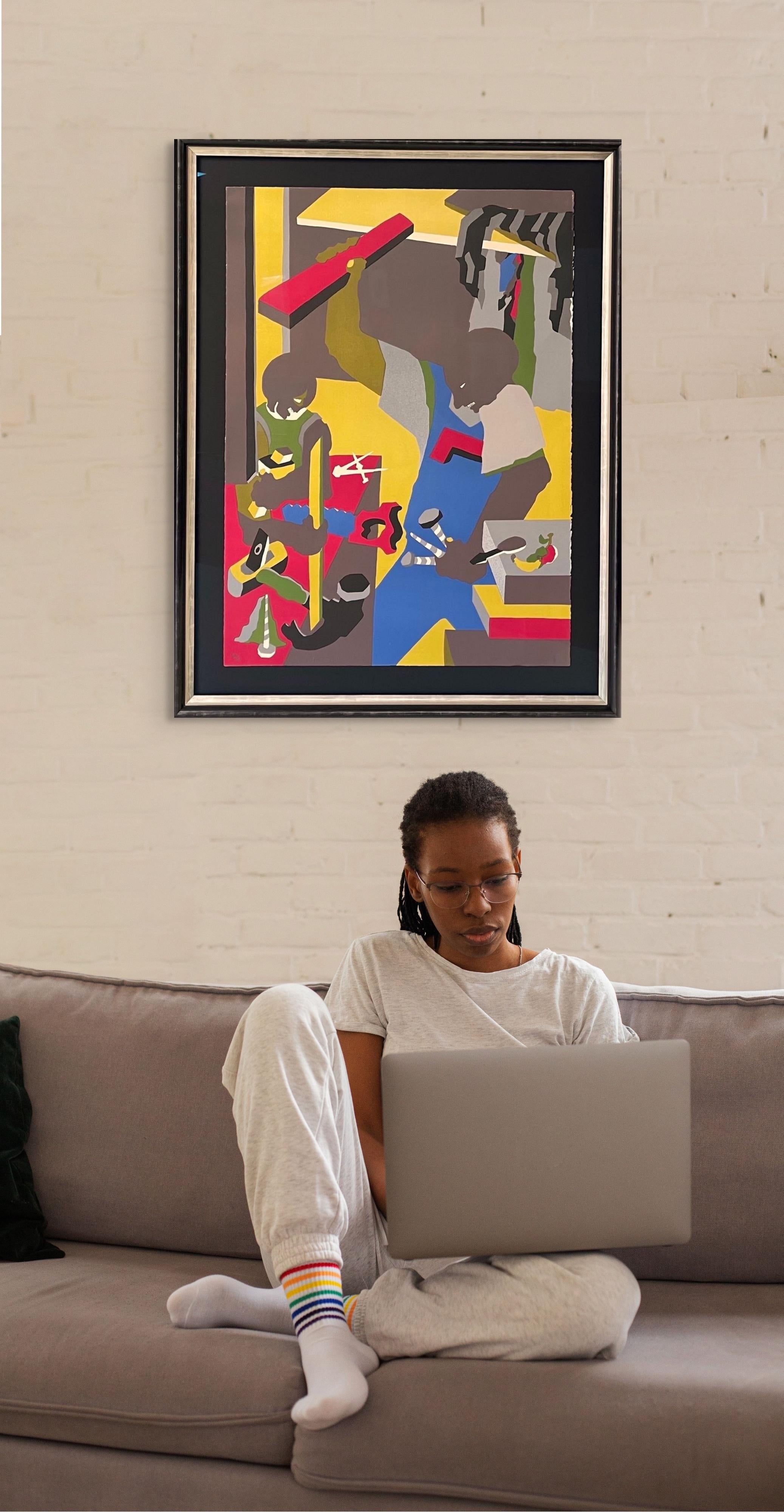 Constructores Tres - Print Moderno de Jacob Lawrence
