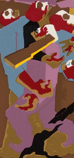 Jacob Lawrence, Street Scene, from Hiroshima, 1983