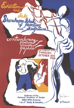 Jacob Lawrence-Skowhegan School-29.5" x 20.5"-Lithograph-1968-Cubism-Multicolor