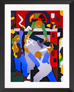 Jacob Lawrence Stained Glass Windows Signed 2000 Screenprint Edition of 135
