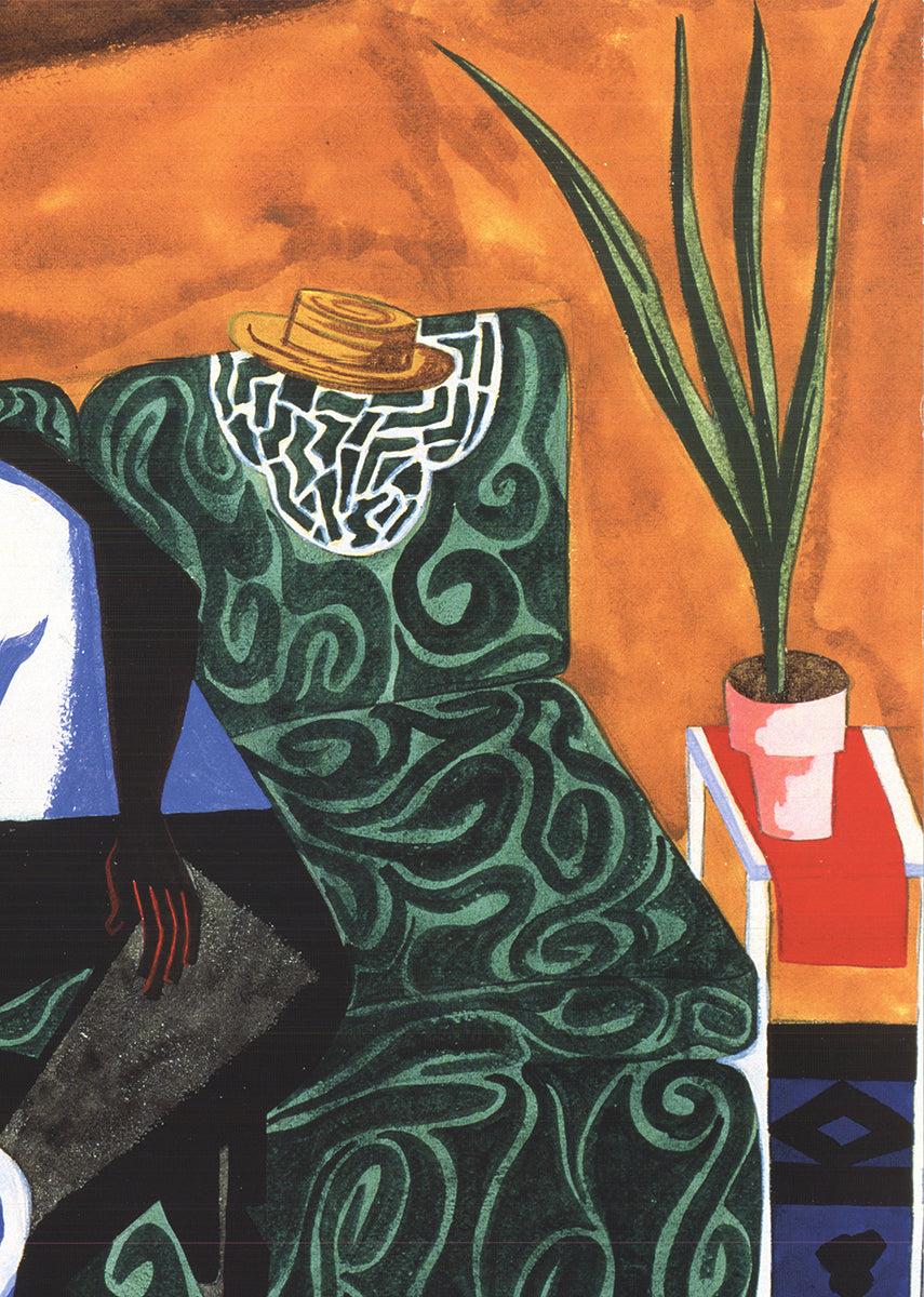 Jacob Lawrence 'Gli amanti' 1995- Litografia offset 3
