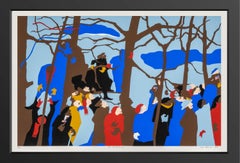 Jacob Lawrence L'imprecazione a colori Serigrafia firmata in edizione di 100 copie