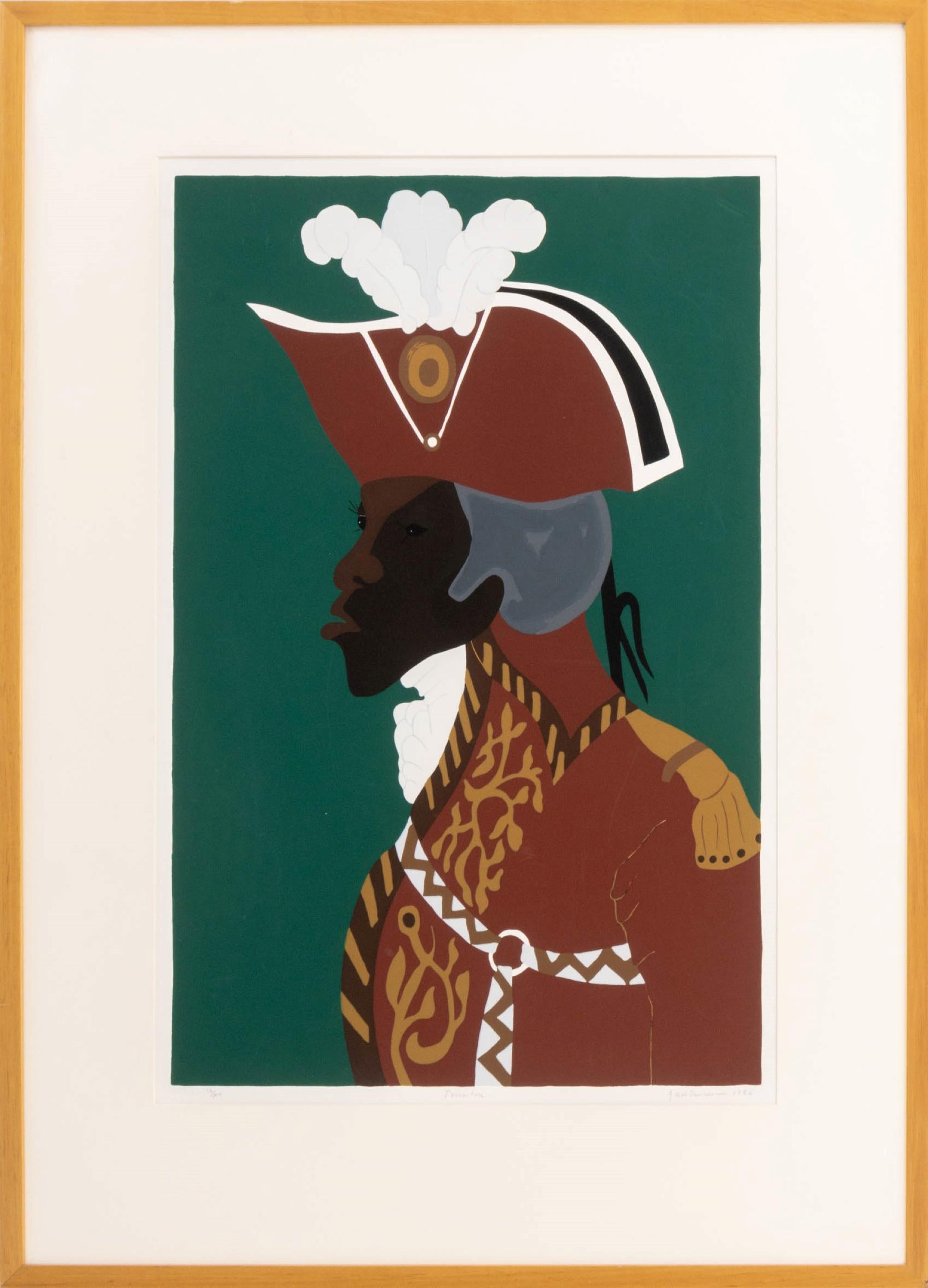 Figurative Print di Jacob Lawrence - Serigrafia “L'Ouverture”, edizione 76/100, firmata e datata 1986