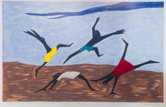 Play, Modern Screenprint by Jacob Lawrence