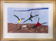 Play, Modern Screenprint by Jacob Lawrence