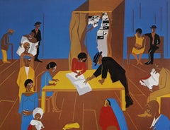 The 1920's, The Migrants Cast Their Ballots, by Jacob Lawrence
