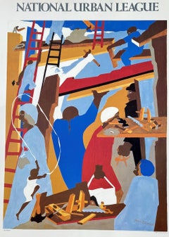 THE BUILDERS 1985 National Urban League, 1. Auflage, Männerarbeitende Konstruktion