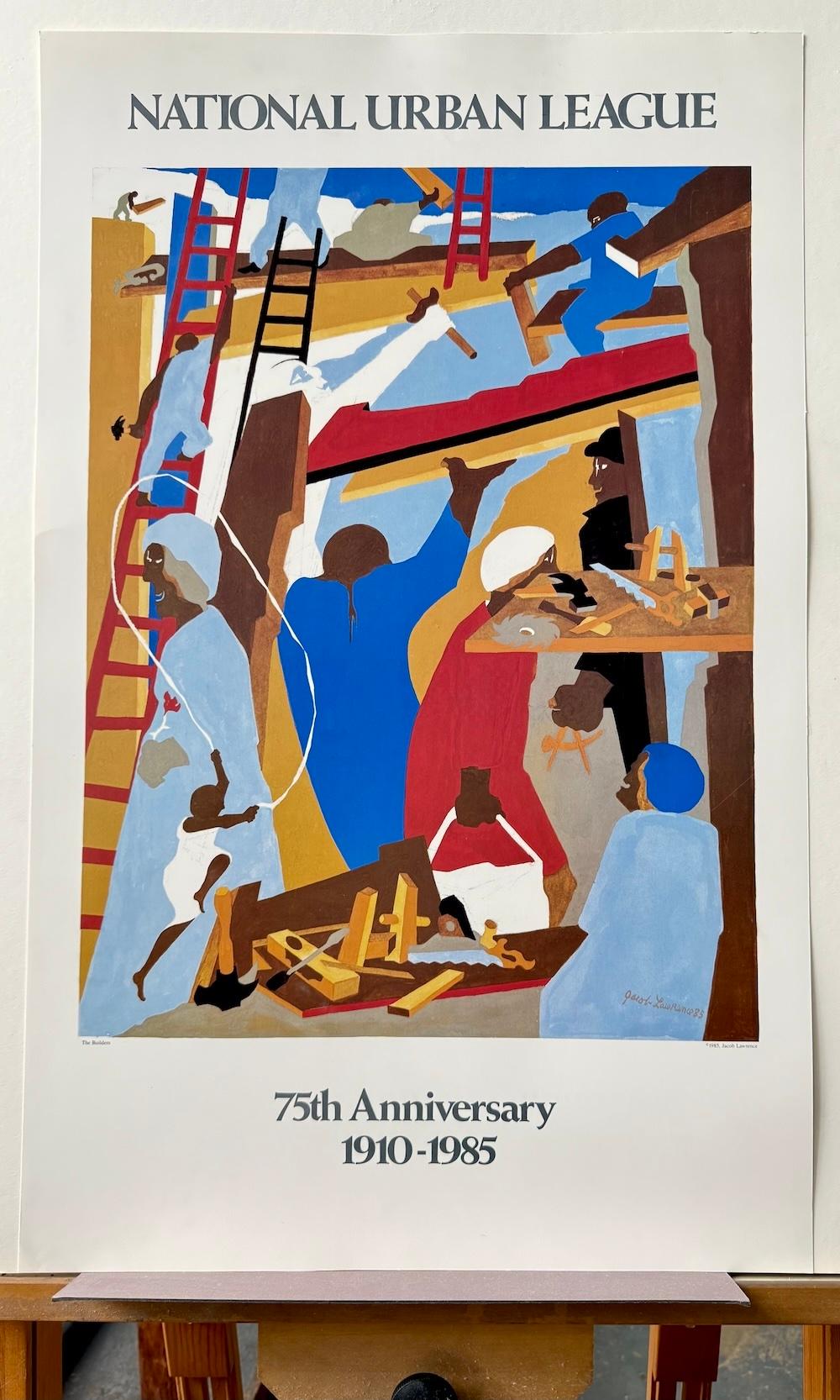 THE BUILDERS 1985 National Urban League, 1ère édition, hommes travaillant dans la construction en vente 3