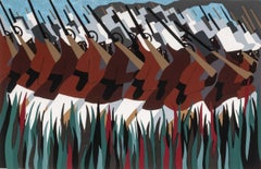 "The March" Screenprint, Signed, 1995, 161/120