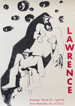 Vintage Lithograph Exhibition Poster Terry Dintenfass Gallery New York