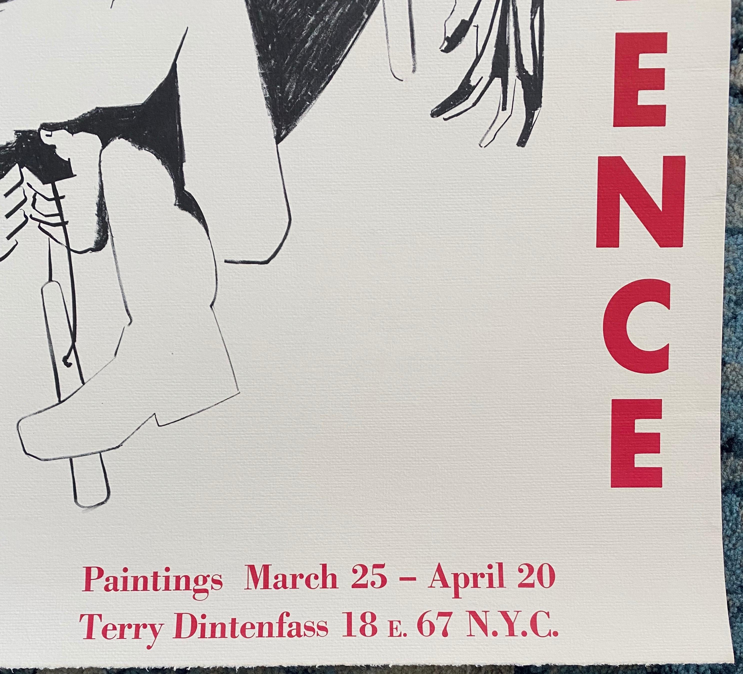Vintage Lithograph Exhibition Poster Terry Dintenfass Gallery New York - Modern Print by Jacob Lawrence