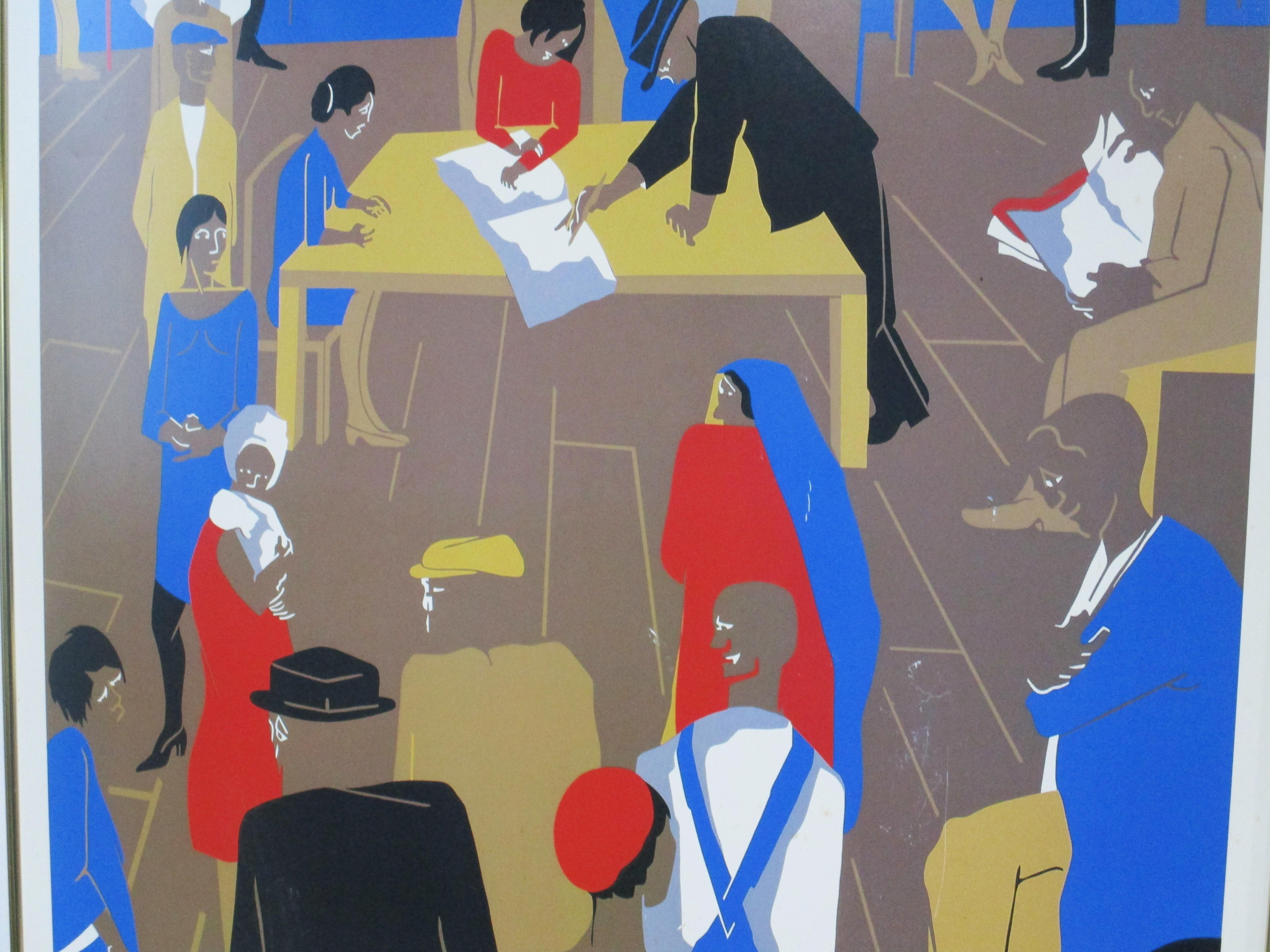 Jacob Lawrence Signed Poster 